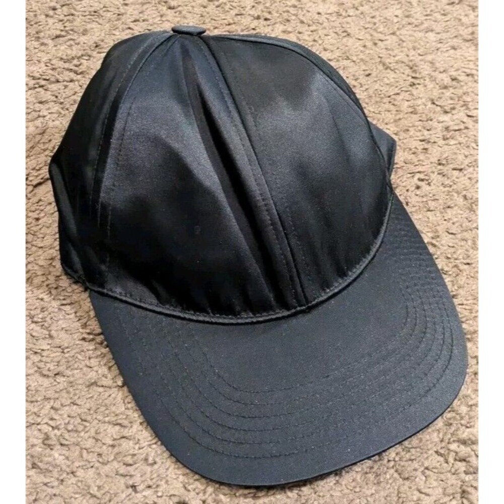 Acne Studio Men's Navy Blue Satin Baseball Cap O/S